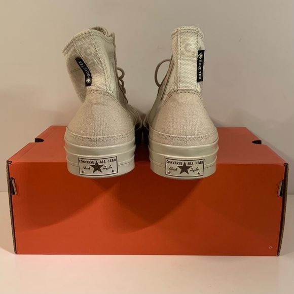 🏜[BRAND NEW] CONVERSE CHUCK 70 HIGH GORE-TEX PAPYRUS LIGHT BONE MENS SIZE 9.5🏜 - Picture 8 of 15